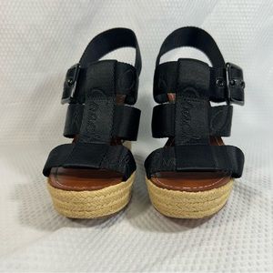 Coach Maryanne Black Wedge Women’s Size 6